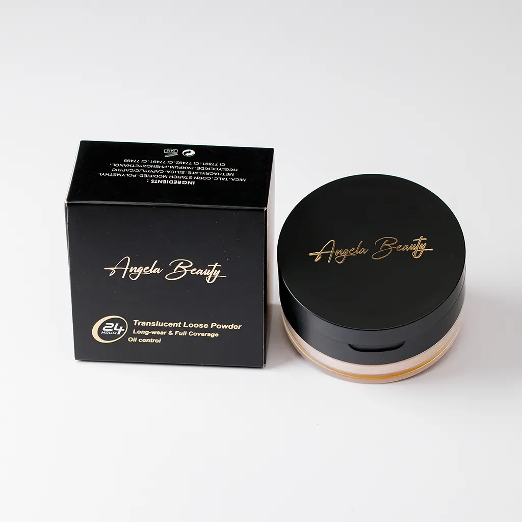Poudre libre L4 Angela Beauty avec sa boîte